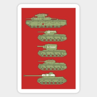 A fan of tanks. Heavy tanks of the USSR WW2 Magnet